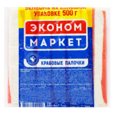 Крабові палички Економ Маркет охолоджені 500г mini slide 1