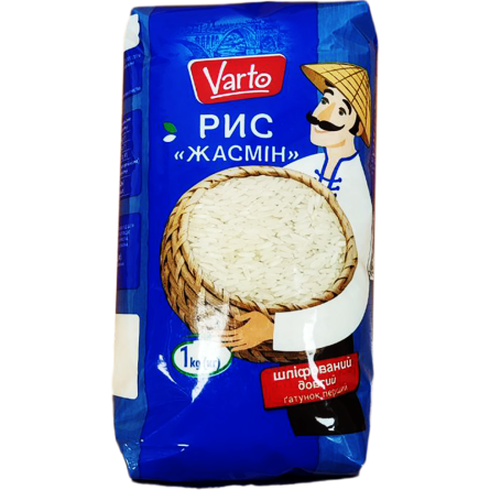 Рис Varto Жасмин шлифованный длиннозернистый 1 кг