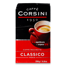 Кава мелена Corsini Classico смажена натуральна mini slide 1