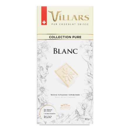 Шоколад білий Villars з ваніллю