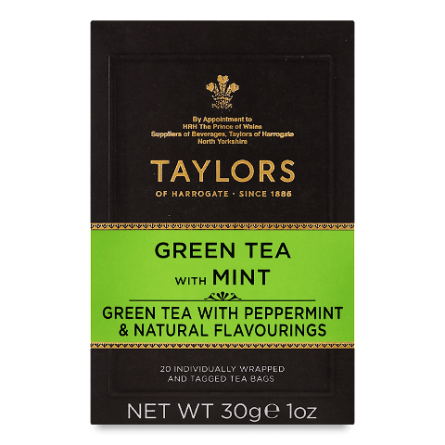 Чай зелений Taylors of Harrogate з м'ятою slide 1