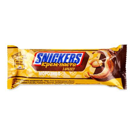 Морозиво Snickers creamy арахісове масло