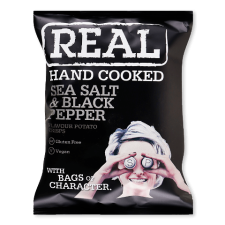 Чипси Real картопляні зі смаком морської солі та чорного перцю mini slide 1