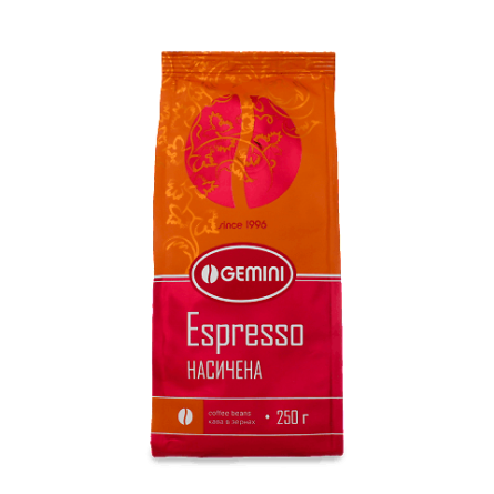 Кава зернова Gemini Espresso Grains натуральна slide 1