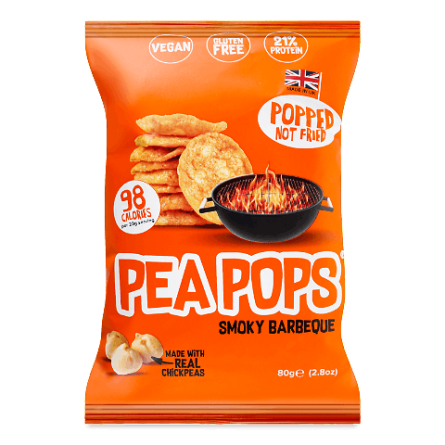 Чипси Pea Pops з нуту зі смаком барбекю slide 1