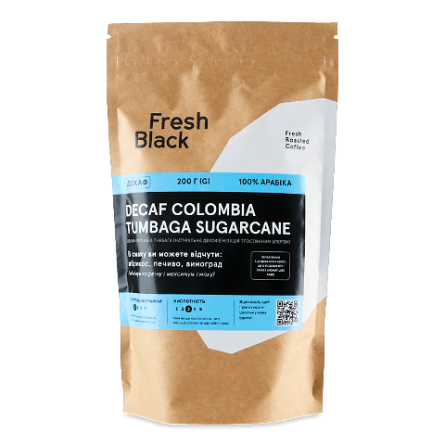Кава зерно Fresh Black Decaf ColomTumbagaSugarcane slide 1