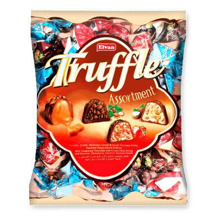 Цукерки Elvan Truffle Mix шоколадні slide 1