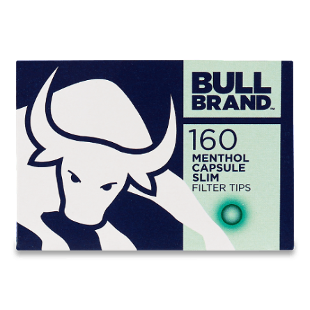 Фільтри для самокруток Bull Brand з капсулою «Ментол»