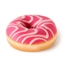 Пончик Mantinga Donut pink з полуничною начинкою mini slide 1