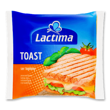 Сир плавлений Lactima тостовий 35% скибочками slide 1