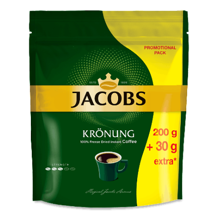 Кава розчинна Jacobs Kronung 200 + 30 г slide 1