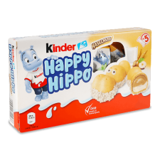 Вафлі Kinder Happy Hippo Hazelnut mini slide 1