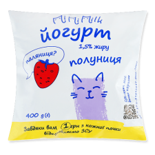 Йогурт MiMiMilk полуниця 1,5% mini slide 1