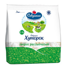 Сир Савушкін Розсипчастий 5% 350г mini slide 1