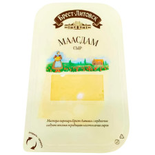 Сир Брест-Литовськ Маасдам твердий нарізаний 45% 130г mini slide 1