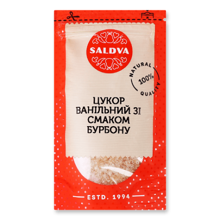 Цукор ванільний Saldva зі смаком бурбону