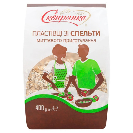 Пластівці пшеничні зі спельти Сквирянка 400г