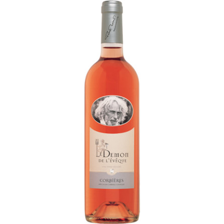 Вино Vins Pierre Richard Le Demon De l'Eveque Rose Corbiéres AOC рожеве сухе 13.5% 0.75 л