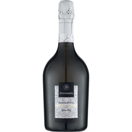 Вино ігристе Serenissima Prosecco Spumante DOC  Millesimato біле екстра-сухе 0.75 л 11%