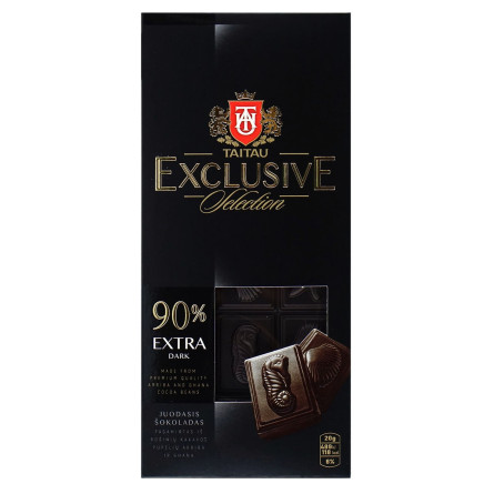 Шоколад Meskenas Tai Tau гіркий 90% 100г