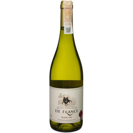 Вино Chevalier de France Blanc Sec белое сухое 0.75 л 11% slide 1