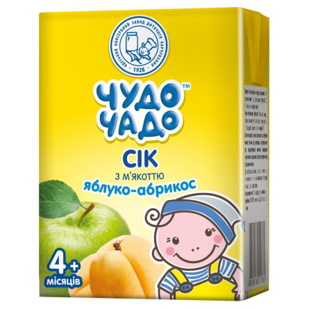 Сік Чудо-Чадо Яблуко-абрикос для дітей з 4-х місяців 200мл
