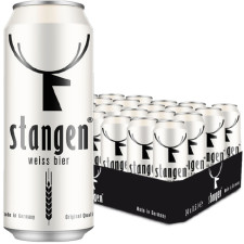 Упаковка пива Stangen Weiss Bier светлое нефильтрованное 4.9% 0.5 х 24 шт mini slide 1