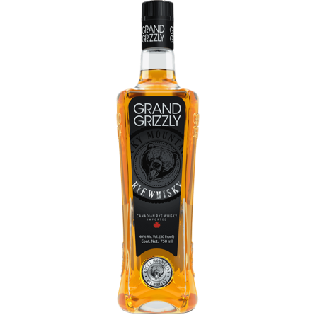Віскі Канади Grand Grizzly Rye Whisky 5 років 40% 0.75 л