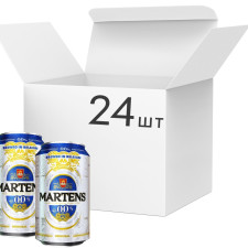 Упаковка пива Martens безалкогольне світле фільтроване 0.0% 0.33 л x 24 шт mini slide 1