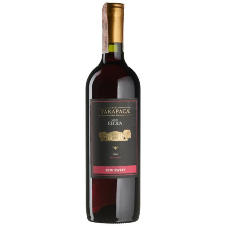 Вино Tarapaca Santa Cecilia Semi Sweet Red червоне напівсолодке 0.75 л 10.5%