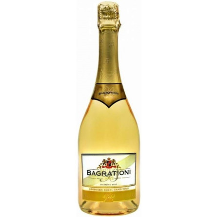 Вино игристое Багратиони белое полусладкое 0.75 л 12%