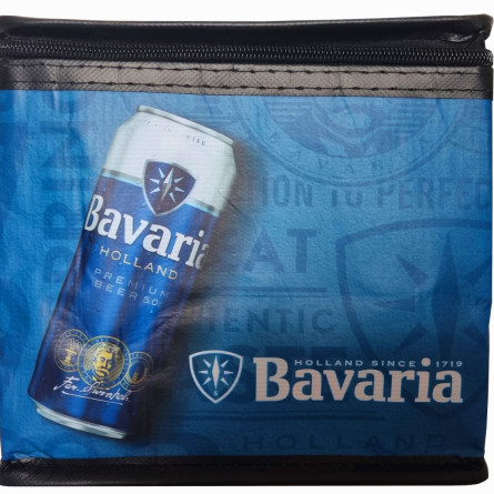 Подарунковий набір пиво Bavaria світле пастеризоване фільтроване 5% 0.5 л x 6 шт + термосумка