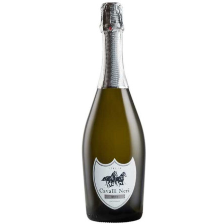 Вино ігристе Cavalli Neri Bianco Spumante Brut біле брют 0.75 л 10%