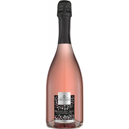 Вино ігристе Trevisana Prosecco Rose DOC Spumante Millesimato рожеве екстра-сухе 0.75 л 11% slide 1