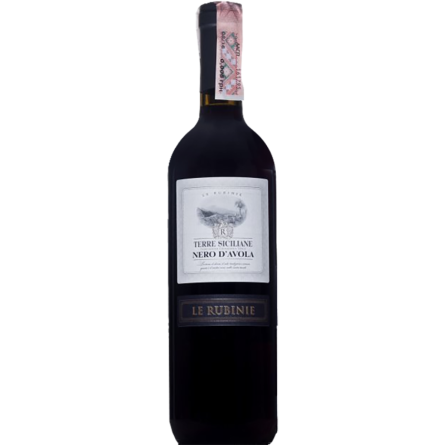 Вино Le Rubinie Nero D'Avola Sicilia червоне сухе 0.75 л slide 1