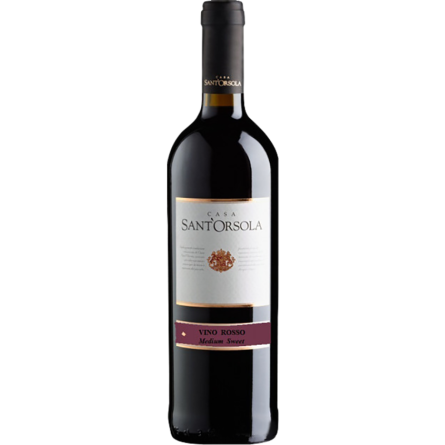 Вино SantOrsola Vino Rosso червоне напівсолодке 0.75 л slide 1