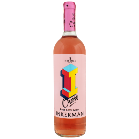 Вино Inkerman I Choose Rose рожеве напівсолодке 0.7 л slide 1