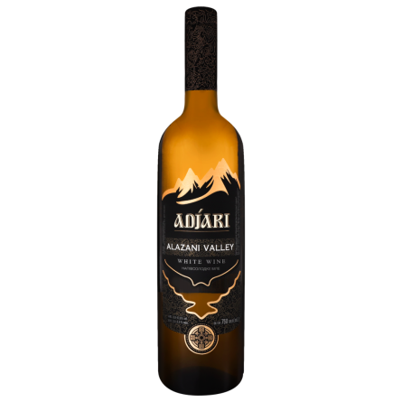 Вино Adjari Алазанская Долина белое полусладкое 0.75 л