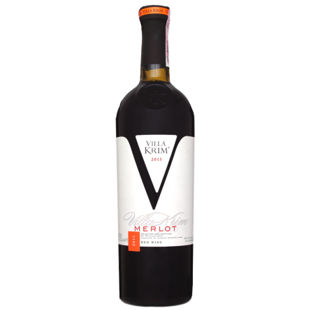 Вино Villa Krim Merlot красное сухое 0.75 л