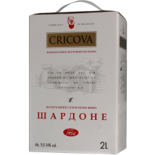 Вино Cricova Chardonnay біле сухе 2 л mini slide 1