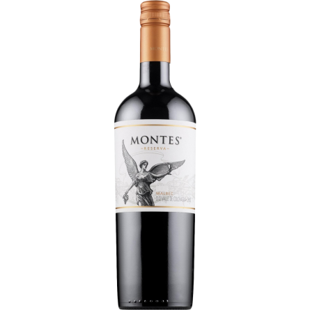 Вино Montes Reserva Malbec красное сухое 0.75 л