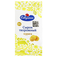 Сирок Савушкін солодкий з курагою і ароматом ванілі 9% 100г mini slide 1