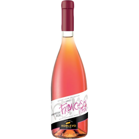Вино Koblevo Сомельє Franceska Rose рожеве напівсолодке 0.7 л slide 1