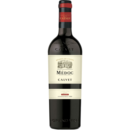 Вино Calvet Reserve de l`Estey Medoc красное сухое 0.75 л slide 1