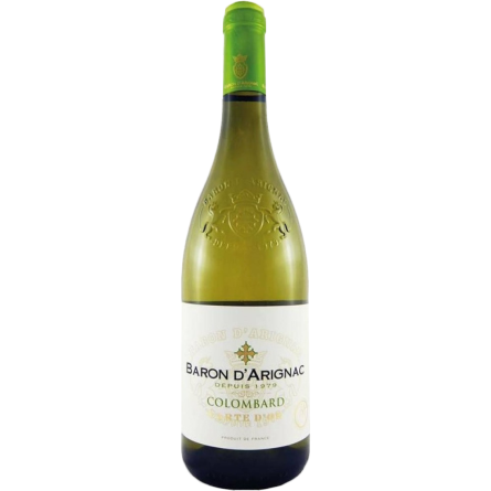 Вино Baron d'Arignac Colombard біле сухе 0.75 л slide 1