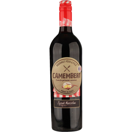 Вино Gourmet Pere &amp;amp; Fils Camembert Syrah Marselan червоне напівсухе 0.75 л