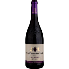 Вино Baron d'Arignac Merlot червоне напівсолодке 0.75 л mini slide 1