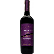 Вино Savalan Cabernet Merlot червоне напівсолодке 0.75 л mini slide 1