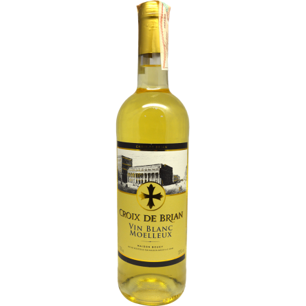 Вино Croix de Brian Blanc Moelleux біле сухе 0.75 л slide 1