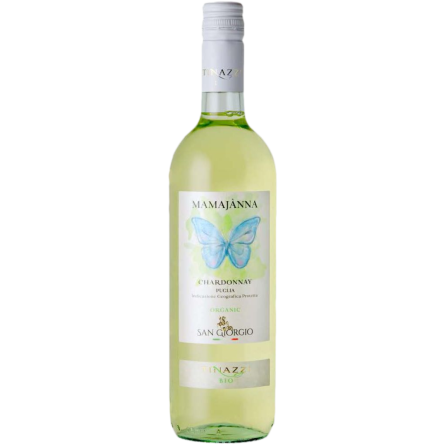 Вино Tinazzi Mamajanna Chardonnay Puliga IGP белое сухое 0.75 л slide 1